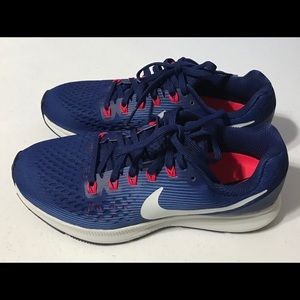 Nike Air Zoom Pegasus 34 Blue Void Aqua Shoes
